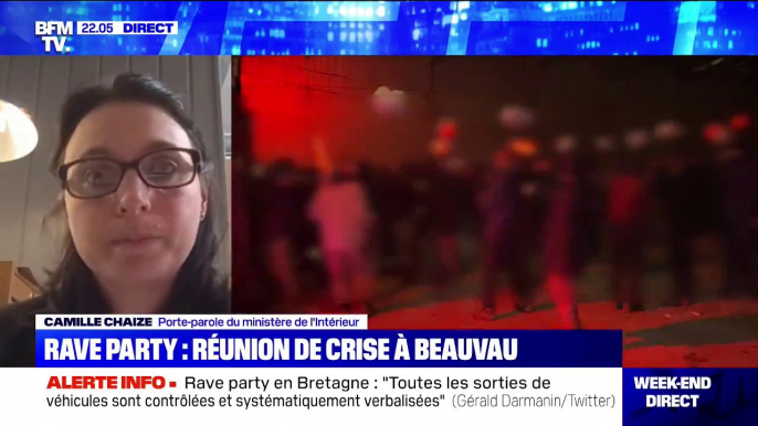 Rave party en Bretagne: "Les lieux sont bloqués, les sorties font l'objet de verbalisations", selon la porte-parole du ministère de l'Intérieur