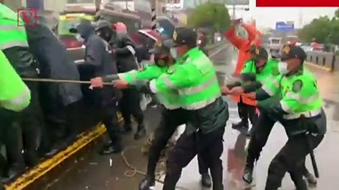 Shocking Video: Man Rescued From Flooded Car As Flash Floods Grip Peru