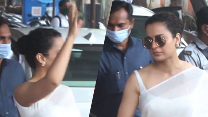 After Being Accused Of Sedition, Kangana Ranaut Visits Bandra Police Station