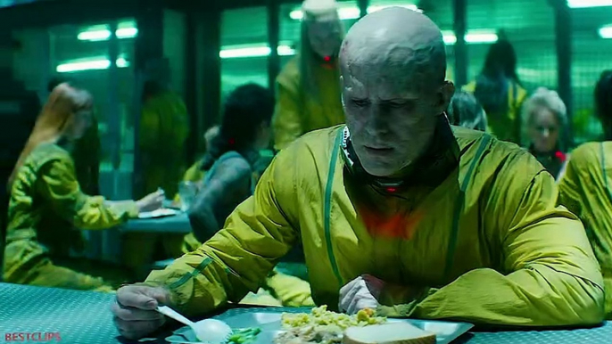 Deadpool White Wade Wilson - Prison Canteen Scene - Deadpool 2