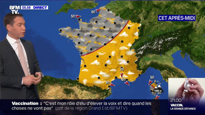 Un temps gris sur le nord-ouest et ensoleillé ailleurs prévu ce lundi