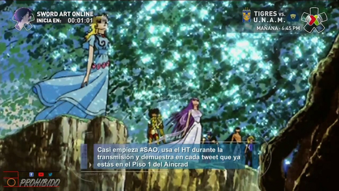 ASI INICIO SU ESTRENO #SwordArtOnline #SAO en Canal 5 #ELPROHIBIDO #loviconelprohibido