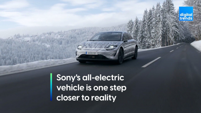 The Vision-S is Sony's all-electric prototype car