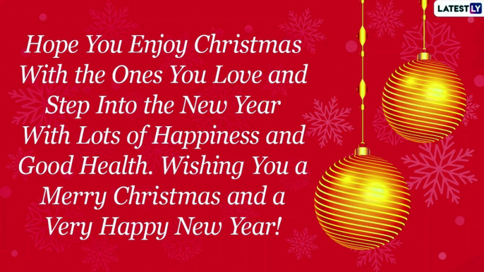 Christmas 2020 Wishes & Happy New Year Messages: WhatsApp Greetings & SMS to Share With Your Family