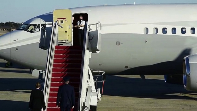 President-elect Biden, family arrive at JBA