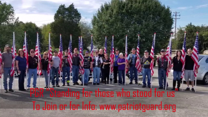 Patriot Guard Riders Honor Vietnam Veteran