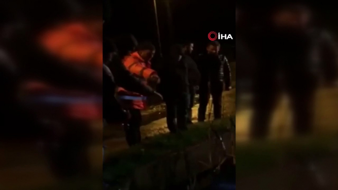 Tekirdağ'da şiddetli sağanak sonrası yol çöktü, sokaklar göle döndü