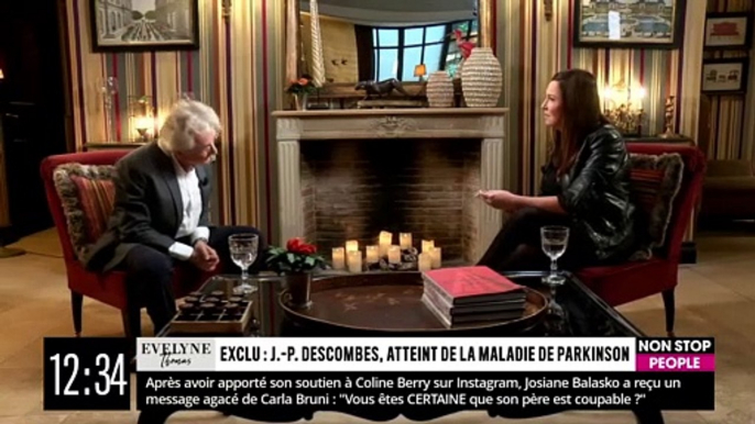 Jean-Pierre Descombes révèle être atteint de la maladie de Parkinson lors d'une interview avec Evelyne Thomas sur Non Stop People