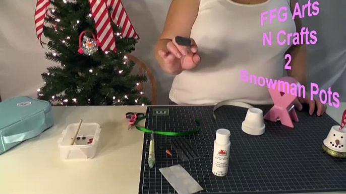 FFG Arts n Crafts  Snowman Pots
