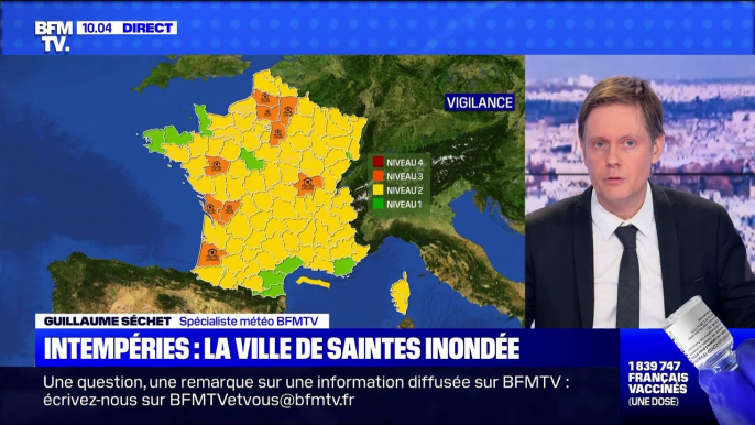 Intempéries : la ville de Saintes inondée - 06/02