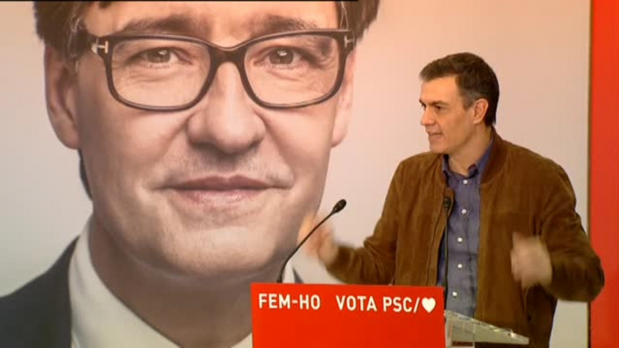 Sánchez pide votar a Illa para tener un Govern "sin mártires ni fantasías"