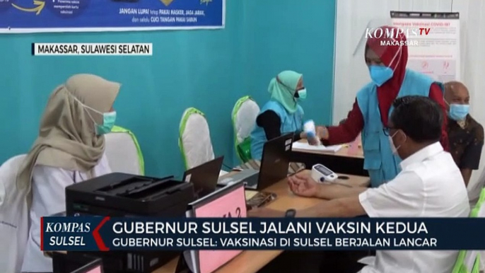 Gubernur Sulsel: Vaksinasi Di Sulsel Berjalan Lancar