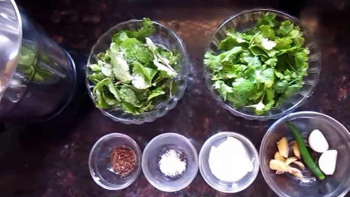 MINT AND CORIANDER PASTE | PUDINA AUR DHANIYE KI CHUTNEY | NIRMALBHOJ