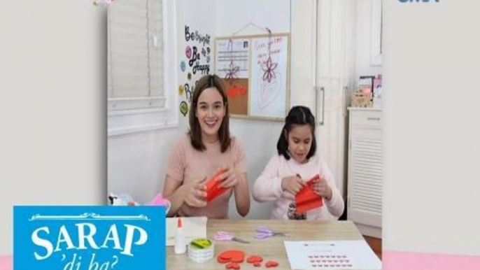 Sarap, 'Di Ba?: Yasmien Kurdi and her daughter Ayesha make Valentine's cards | Bahay Edition