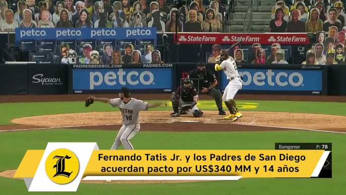 Fernando Tatis Jr. y los Padres de San Diego acuerdan pacto por US$340 MM y 14 años