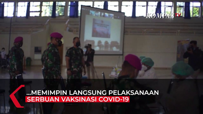 Dankormar Pimpin Serbuan Vaksinasi Covid-19 di Jajaran Korps Marinir