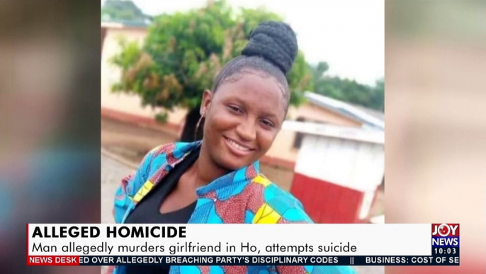 Man allegedly murders girlfriend in HO, attempts suicide - News Desk on JoyNews (24-3-21)