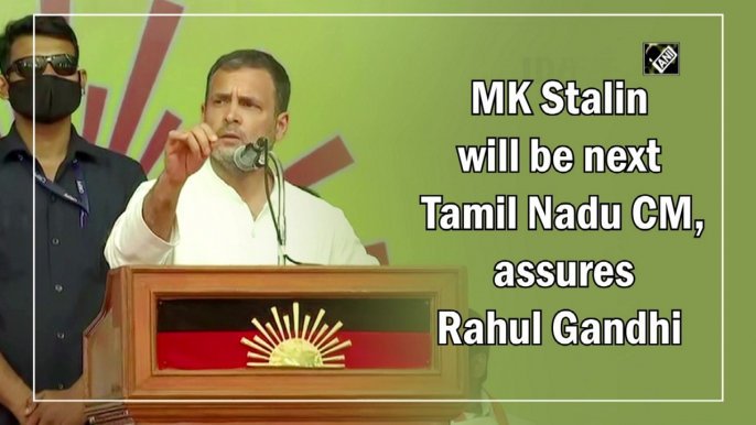 MK Stalin will be next Tamil Nadu CM, assures Rahul Gandhi