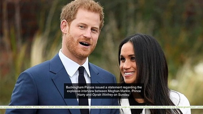 Buckingham Palace responds to Meghan Markle, Prince Harry's Oprah Winfrey interview