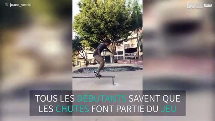 Les chutes font partie de l'apprentissage, même au skate