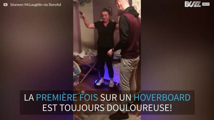 La première fois est toujours douloureuse... sur un hoverboard