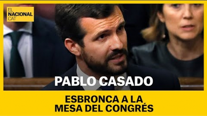 Pablo Casado esbronca a la Mesa pels juraments dels independentistes