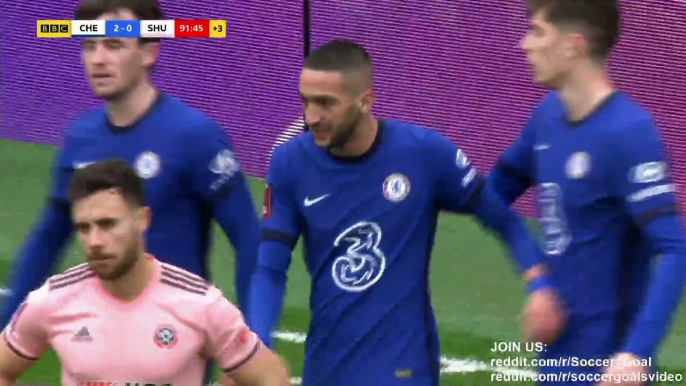 Hakim Ziyech Goal HD - Chelsea 2 - 0 Sheffield United - 21.03.2021 (Full Replay)