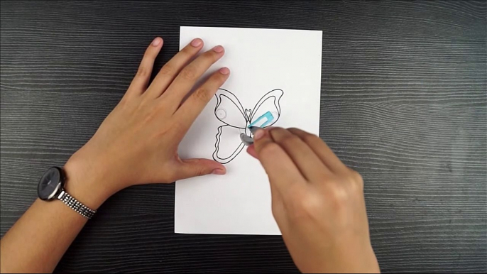 Papillon Griffonnage Art  Comment À Dessiner Papillon Étape Par Étape  Papillon Mandala Art