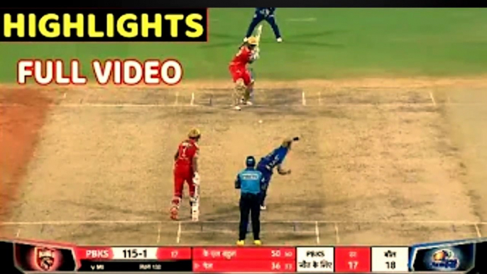 Punjab Kings vs Mumbai indians Full Match Highlights • PBKS VS MI FULL HIGHLIGHT | cricket highlights 2
