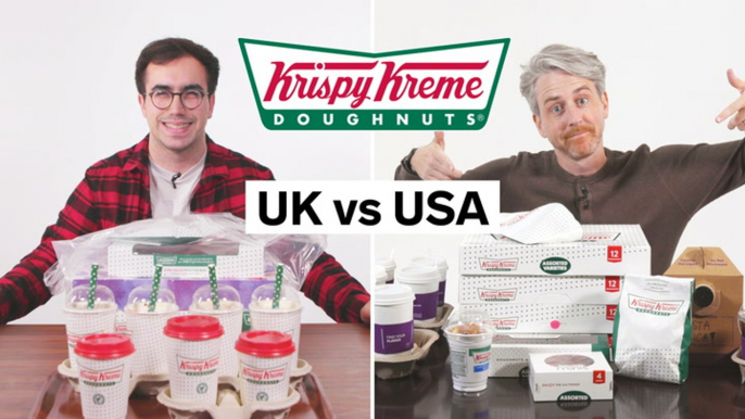 Every difference between UK and US Krispy Kreme including portion sizes, calories, and exclusive items