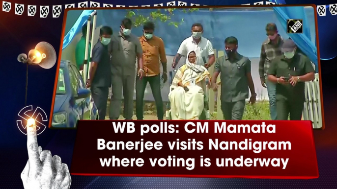 WB polls: CM Mamata Banerjee visits Nandigram as voting gets underway