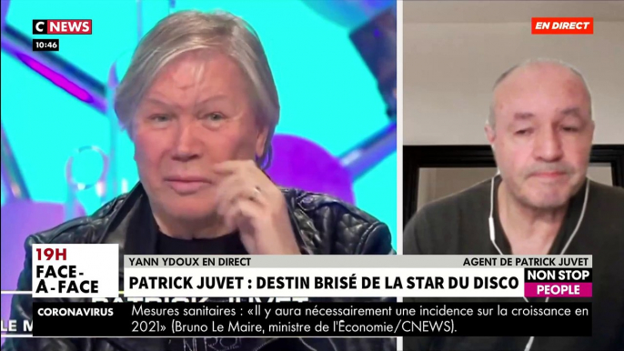 Regardez l'agent de Patrick Juvet qui explique ce matin dans "Morandini Live" pourquoi il a envoyé des secours chez le chanteur dont il était sans nouvelles