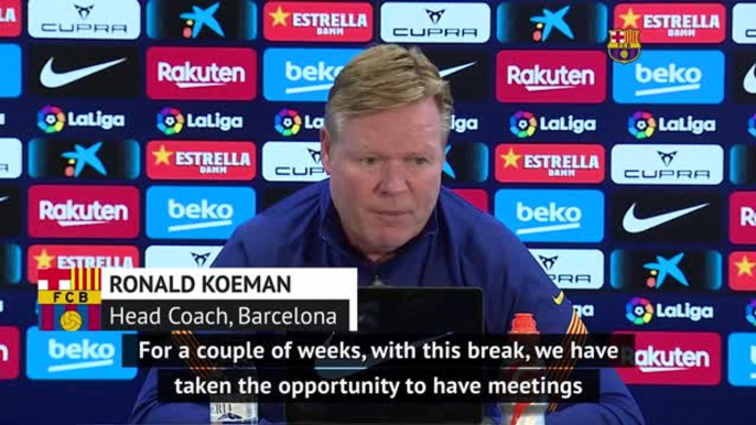 Koeman urges Barcelona to stay focused on task at hand