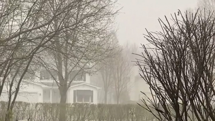 Gusty thunderstorms soak the northern Midwest