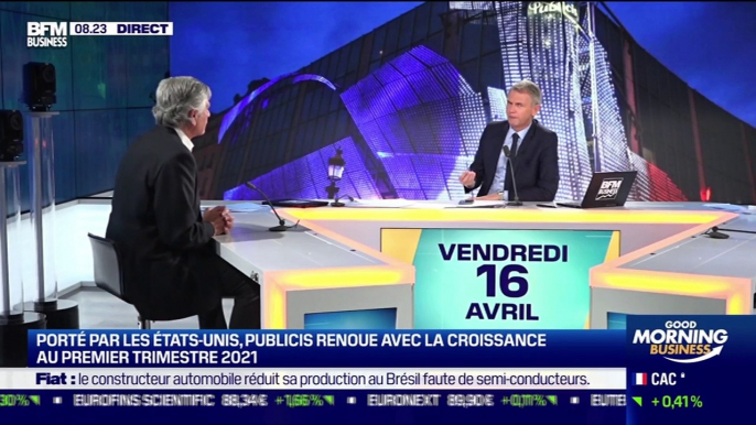 Maurice Lévy (Publicis Groupe): Porté par les Etats-Unis, Publicis renoue avec la croissance au premier trimestre 2021 - 16/04