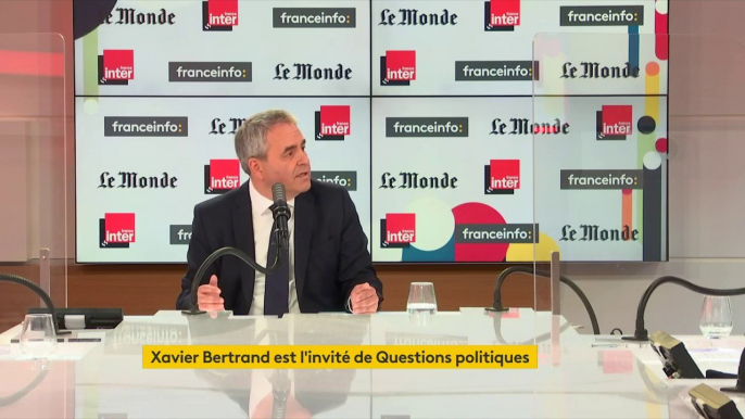 Xavier Bertrand : "Il ne s'agit pas seulement de convaincre un parti, il s'agit de convaincre les Français. Il ne faut pas qu'il y ait de barrière entre le projet que je porte et les Français."