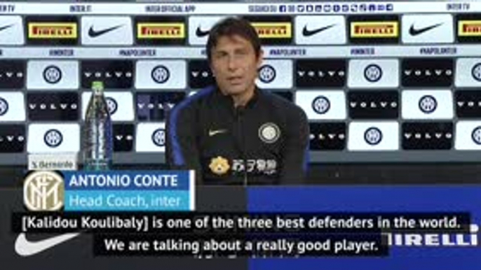 Conte relishing Koulibaly-Lukaku battle in key Scudetto clash