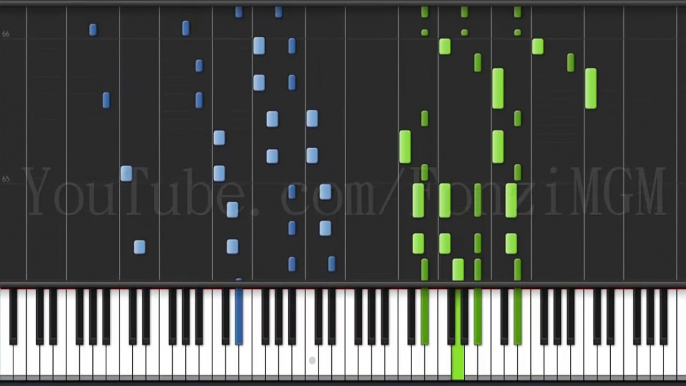 【Full】[Noragami Aragoto Op] "Kyoran Hey Kids!!" - The Oral Cigarettes (Synthesia Piano Tutorial)