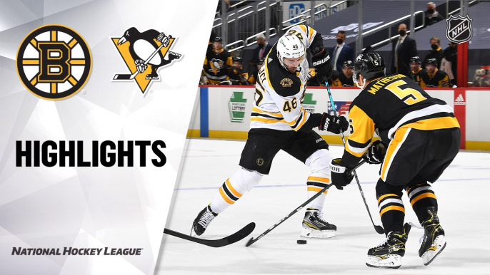 Bruins @ Penguins 4/27/21 | NHL Highlights