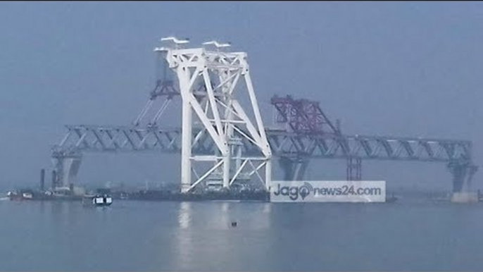 পদ্মা সেতুতে দ্বিতীয় স্প্যান | Second span in Padma Bridge