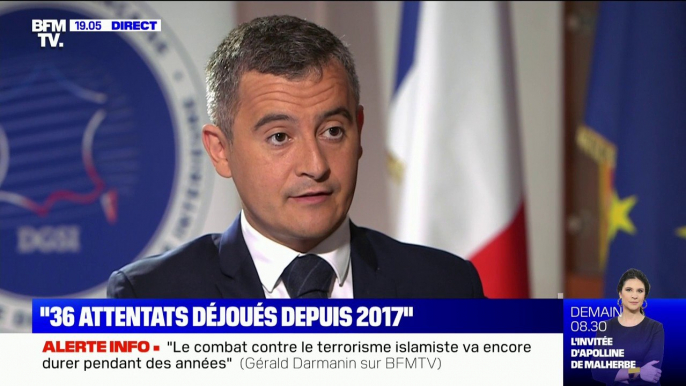 Gérald Darmanin: "Cela fait neufs attentats de suite où les personnes qui ont commis des actes terroristes ne sont fichés dans aucun de nos fichiers"