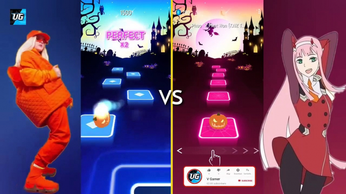 Dance Monkey Vs Phao 2 Phut Hon  Tiles Hop : Edm Rush. V Gamer