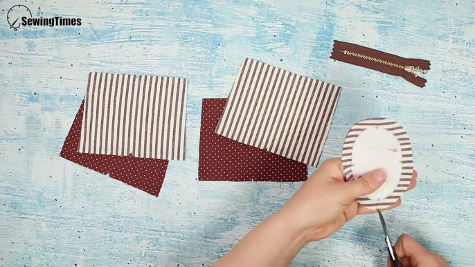 Diy Zipper Coins Pouch Bag | Easy Coin Purse Tutorial [Sewingtimes]