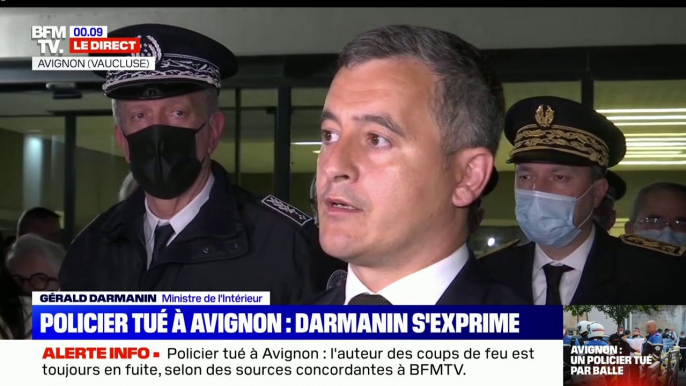 Gérald Darmanin: "La lutte contre les trafics de stupéfiants s'apparente à une guerre (...) aujourd'hui, un de ces soldats est mort en héros"