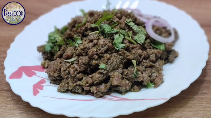 Green Keema Fry | Hara Keema recipe | Mutton keema recipe | Ramadan Special Recipes 2021 | Desi Cook