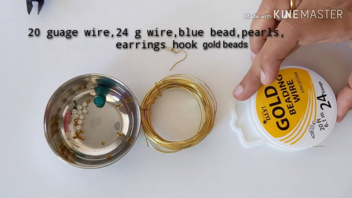 Diy Earrings/Making Beautiful Wire Wrapped Pearl Earrings/Jewelry Making