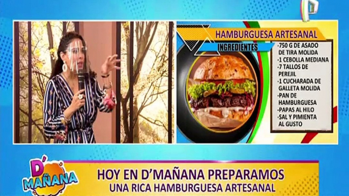 Receta D’Mañana: hoy preparamos una exquisita hamburguesa artesanal