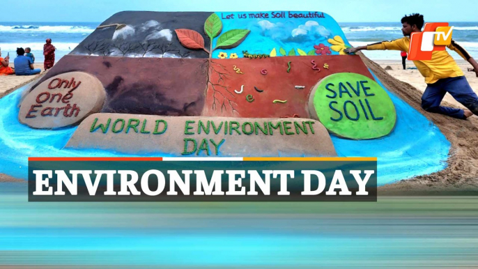 World Environment Day: Odisha Sand Artist Creates Magnificent Sculpture To Create Awareness