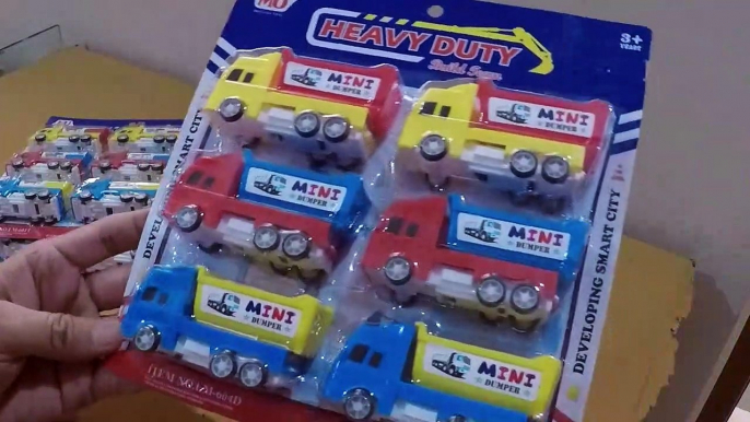 Unboxing and Review of Mini construction vehicle toys set for kids set for return gift