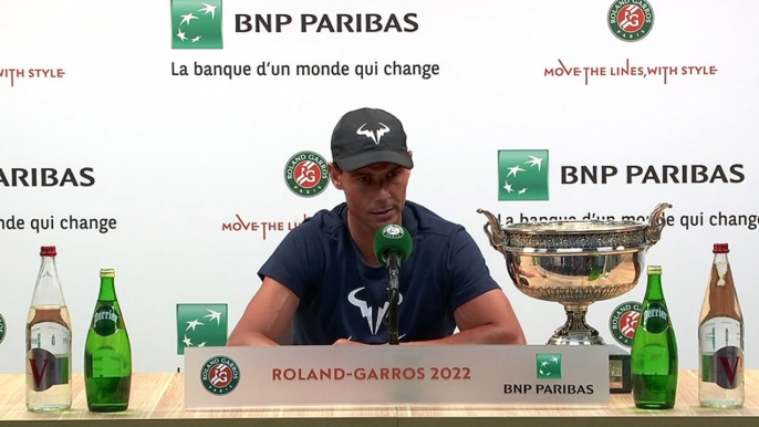 Roland-Garros 2022 - Rafael Nadal : "Of course it's a surprise, if it doesn't surprise you to win 14 Roland-Garros and 22 Grand Slams, it's because you're super arrogant"